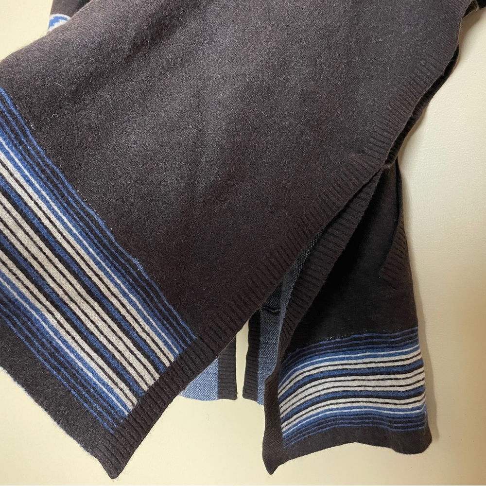 Ariat Chimayo Western Aztec Hooded Sweater Poncho L-XL Wool Blend - Picture 13 of 16